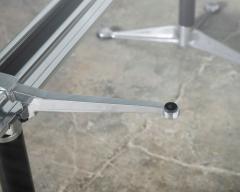 Bruce Burdick for Herman Miller Hi Tech Industrial Modern Glass Dining Table - 4603491