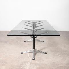 Bruce Burdick for Herman Miller Hi Tech Industrial Modern Glass Dining Table - 4605280