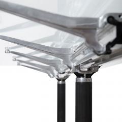 Bruce Burdick for Herman Miller Hi Tech Industrial Modern Glass Dining Table - 4605285