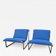 Bruce Hannah Andrew Morrison Pair of Aluminum Sling Chairs by Bruce Hannah and Andrew Morrison for Knoll - 3341407