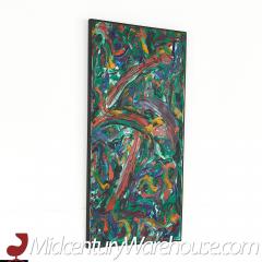 Bruce Myers Mid Century Abstract Original Oil on Canvas Painting - 3695740