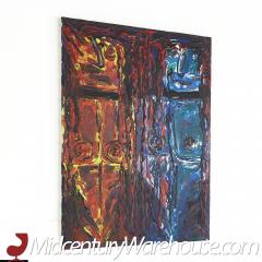 Bruce Myers Mid Century Signed Original Oil on Canvas Painting No 6 - 3695719