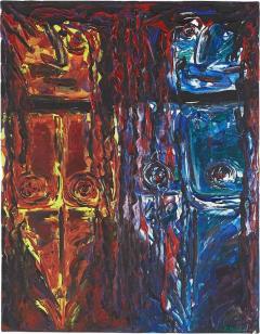 Bruce Myers Mid Century Signed Original Oil on Canvas Painting No 6 - 3696413