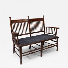Bruce Talbert Bruce Talbert attri An Aesthetic Movement upholstered love or twin window seat - 4234488