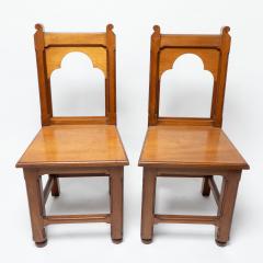 Bruce Talbert Bruce Talbert attributed A Pair of Gothic Revival Walnut Hall Chairs - 4191585