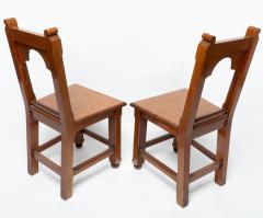 Bruce Talbert Bruce Talbert attributed A Pair of Gothic Revival Walnut Hall Chairs - 4191587