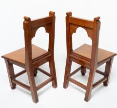 Bruce Talbert Bruce Talbert attributed A Pair of Gothic Revival Walnut Hall Chairs - 4191589