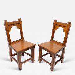 Bruce Talbert Bruce Talbert attributed A Pair of Gothic Revival Walnut Hall Chairs - 4233000
