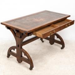 Bruce Talbert Bruce Talbert attributed for Cox Sons A good period Gothic Revival oak desk - 4191568