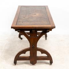 Bruce Talbert Bruce Talbert attributed for Cox Sons A good period Gothic Revival oak desk - 4191570