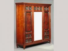 Bruce Talbert Bruce Talbert for Gillow A Walnut Amboyna Ebonized Gilt Bedroom Suite - 4182697