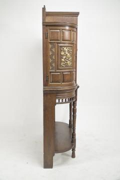 Bruce Talbert Bruce Talbert for Gillows attri A Fine Aesthetic Movement Oak Glazed Cabinet - 4191574