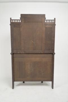 Bruce Talbert Bruce Talbert for Gillows attri A Fine Aesthetic Movement Oak Glazed Cabinet - 4191575