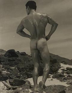 Bruce of LA Photograph Man on a Beach Circa 1940 - 1494878