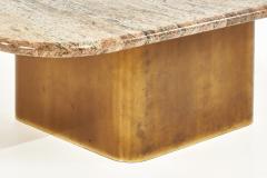 Brueton Brass Base Granite Top Coffee Table 1970 - 2053369