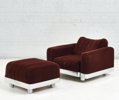 Brueton Chrome Lounge Chair and Ottoman 1970 s - 2651225