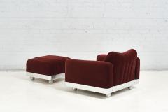 Brueton Chrome Lounge Chair and Ottoman 1970 s - 2651228