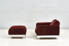 Brueton Chrome Lounge Chair and Ottoman 1970 s - 2651230