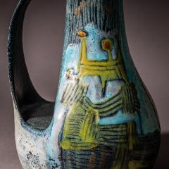 Bruno Baratti Pesaro Color Glazed Ceramic Jug by Bruno Baratti Pesaro Italy Mid 20th Century - 4547648