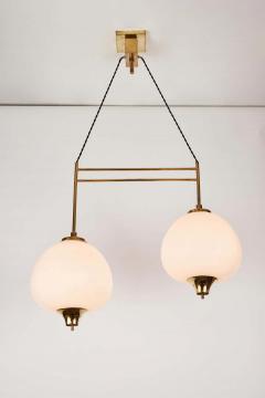 Bruno Chiarini 1950s Bruno Chiarini Double Pendant Suspension Lamp for Stilnovo - 1769710