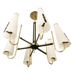 Bruno Chiarini Six Shade Chandelier Attributed to Bruno Chiarini - 737018