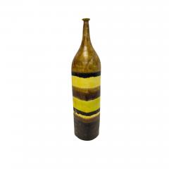 Bruno Gambone Bruno Gambone Lamp Base Ceramic Stripes Brown Yellow Black Signed - 4432795