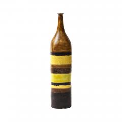 Bruno Gambone Bruno Gambone Lamp Base Ceramic Stripes Brown Yellow Black Signed - 4432811