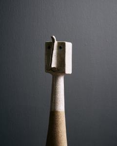 Bruno Gambone Ceramic Sculpture with Steel Base by Bruno Gambone Italy c 1990 - 4573512
