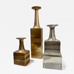 Bruno Gambone Rare Set of Three 3 Bruno Gambone Bronze Vases SIGNED - 4679039
