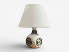 Bruno Karlsson Table Lamp White Glazed Ceramic Sweden 1960s - 4468890