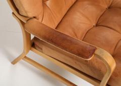 Bruno Mathsson Bruno Mathsson Leather Unique Ingrid Chair Dux Sweden c 1960 - 3992659