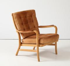 Bruno Mathsson Bruno Mathsson Leather Unique Ingrid Chair Dux Sweden c 1960 - 3992660