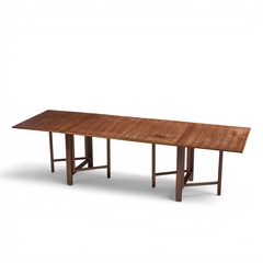 Bruno Mathsson Bruno Mathsson Style Maria Mid Century Danish Teak Expanding Dining Table - 4703947