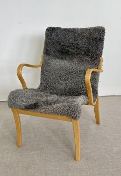 Bruno Mathsson Mid Century Modern Mina Lounge Arm Chair Bruno Mathsson Sweden 1950s - 2531031