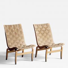 Bruno Mathsson Pair of Eva Lounge Chairs by Bruno Mathsson - 4392860