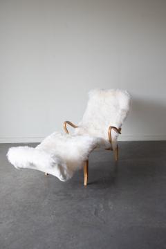 Bruno Mathsson Pernilla 3 Chaise Lounge Chair by Bruno Mathsson for Dux 1970s - 4742697