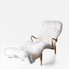 Bruno Mathsson Pernilla 3 Chaise Lounge Chair by Bruno Mathsson for Dux 1970s - 4745095