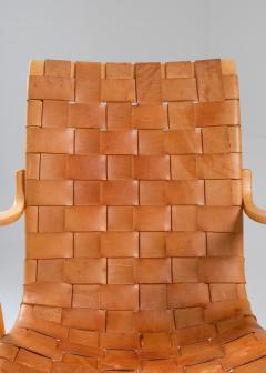 Bruno Mathsson Scandinavian Leather Easy Chair Eva by Bruno Mathsson - 1619676