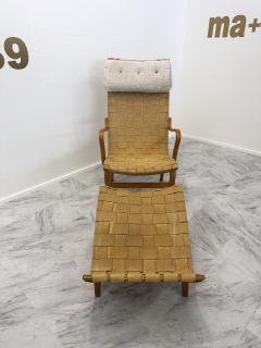 Bruno Mathsson Scandinavian Lounge Chair Pernilla 1 by Bruno Mathsson 1940s - 3291196