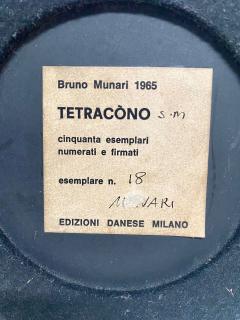 Bruno Munari STEEL CINETIC OBJECT TETRACONO SM BY BRUNO MUNARI FOR DANESE MILANO - 2457840