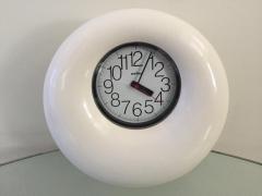 Bruno Porzio Bruno Porzio New Time Plastic 1960s White Midcentury Clock - 1345733