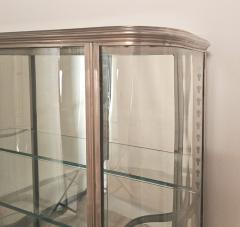 Brushed Steel Mirrored French Display Case Vitrine circa 1920 - 4718223