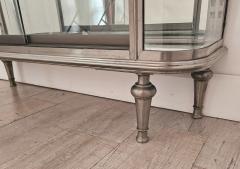 Brushed Steel Mirrored French Display Case Vitrine circa 1920 - 4718224