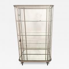 Brushed Steel Mirrored French Display Case Vitrine circa 1920 - 4720626