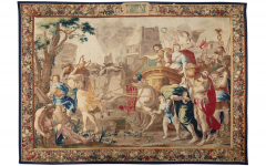 Brussels tapestry second half of the 17th century Mark Antony and Cleopatra  - 4132159