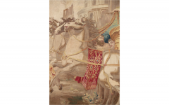 Brussels tapestry second half of the 17th century Mark Antony and Cleopatra  - 4132179