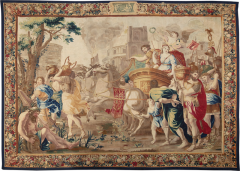 Brussels tapestry second half of the 17th century Mark Antony and Cleopatra  - 4132636