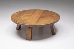 Brutalism Round Coffee Table 1970s - 2399155