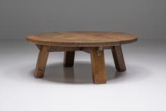 Brutalism Round Coffee Table 1970s - 2399173