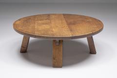 Brutalism Round Coffee Table 1970s - 2399176